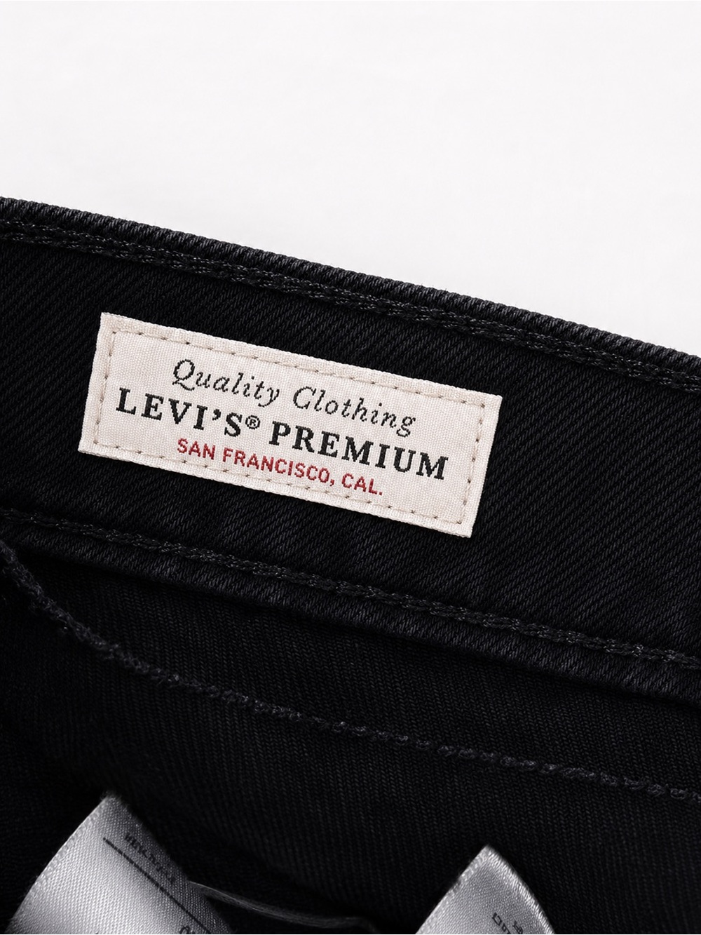 Levi’s Premium Ribcage Boot Jeans Black Wash High Rise Button Fly Women’s - Picture 5 of 7